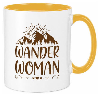 Wander Woman | Berge Herzen Geschenk Familie Geschenkidee lustiger Spruch Tasse