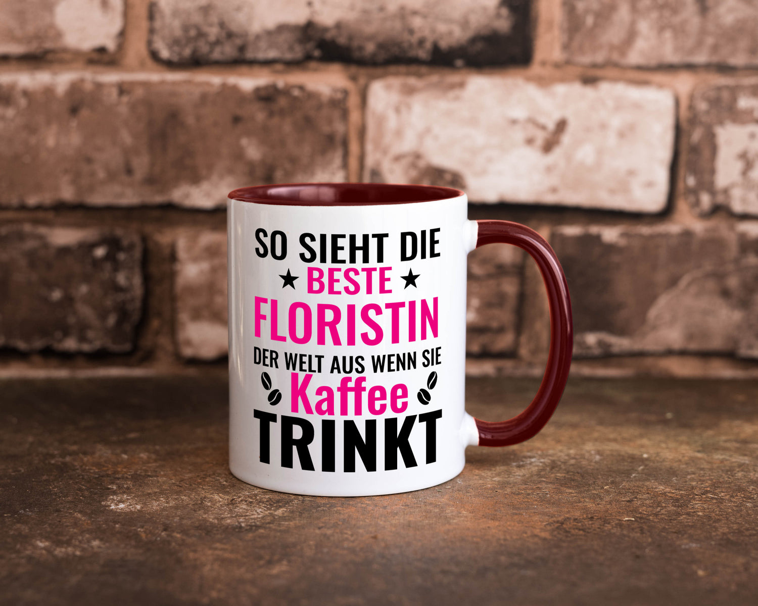 Kaffee trinkt: Floristin | Blumen Verkäuferin lustiger Spruch Geschenk Humor