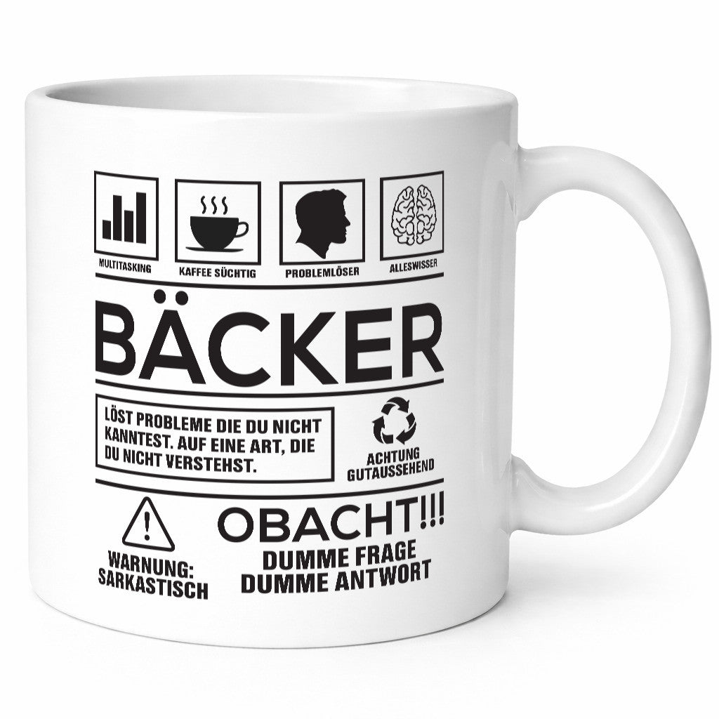 Achtung Probleme Bäcker | Bäckerei Backen Konditor Geschenk Humor Geschenkidee