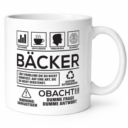 Achtung Probleme Bäcker | Bäckerei Backen Konditor Geschenk Humor Geschenkidee
