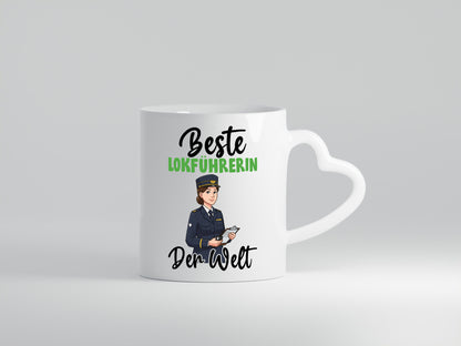 Beste Lokführerin | Zug Beruf v2 Humor Arbeit Kollegen Büro Geschenkidee Tasse