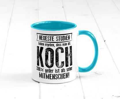 Neuste Studien: Koch | Chefkoch Humor Arbeit Kollegen Büro Geschenkidee Tasse