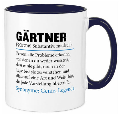 Gärtner | lustig Gartenbau Beruf Spruch Arbeit Kollegen Büro Geschenk Tasse