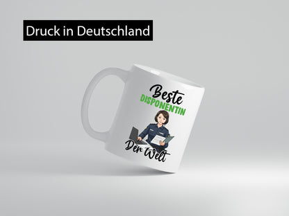 Beste Disponentin | Zuteilerin v2 lustig Humor Geschenkidee Geschenk Tasse
