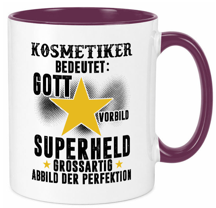 Bedeutung von Kosmetiker | Kosmetik Stylist Visagist Geschenkidee Humor Tasse