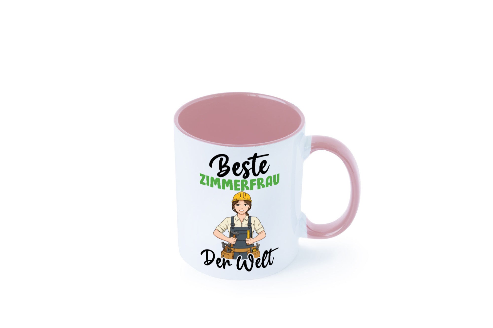 Beste Zimmerfrau| Holzbau | Handwerkerin v2 Geschenk Humor Geschenkidee