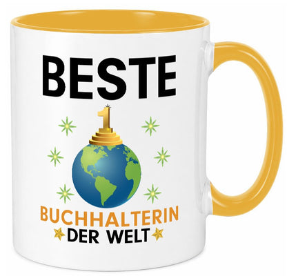 Welt Beste Buchhalterin | Buchhaltung Humor Geschenk Geschenkidee lustiger Tasse