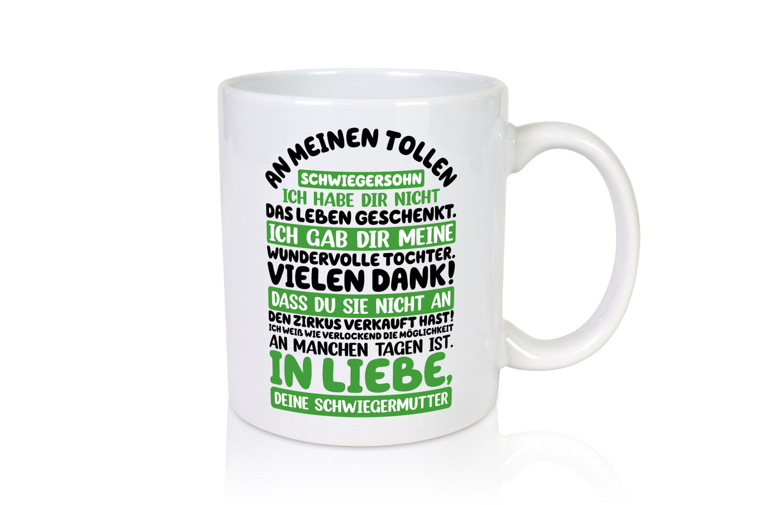 An meinen tollen Schwiegersohn vl8 Geschenk Familie Geschenkidee lustiger