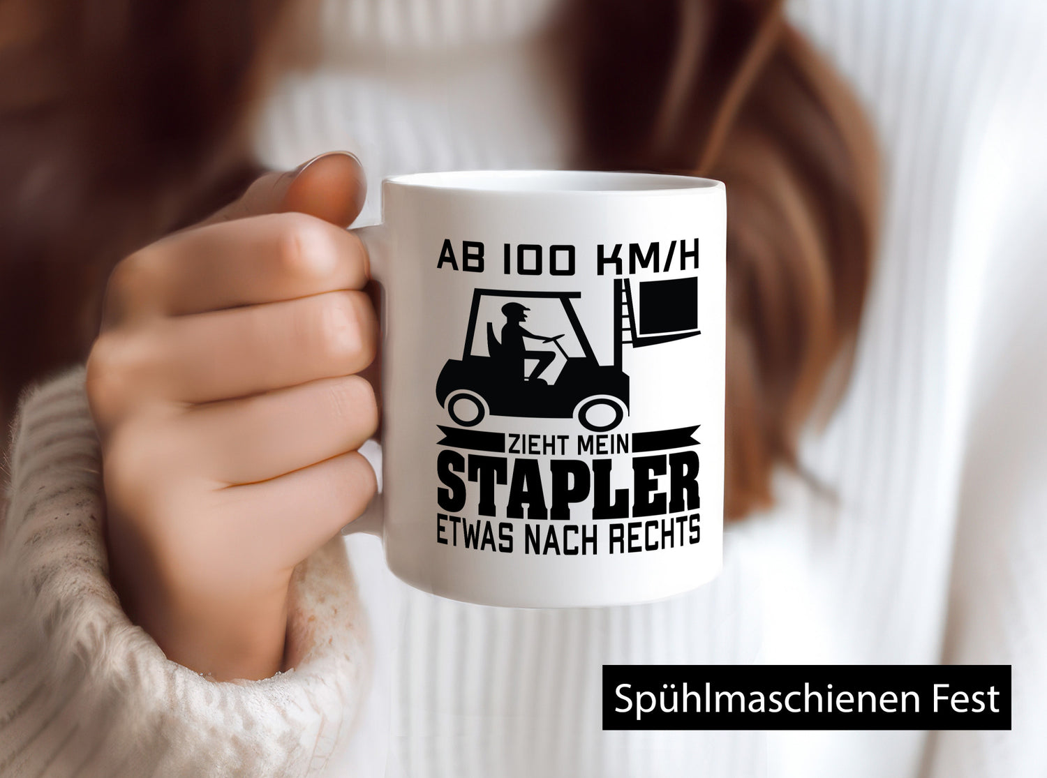 Mein Stapler zieht nach rechts | Staplerfahrer lustiger Spruch Geschenk Humor