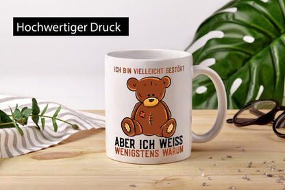 Ich bin vielleicht gestört | Verrückt Bär Comic Humor lustiger Spruch Geschenk