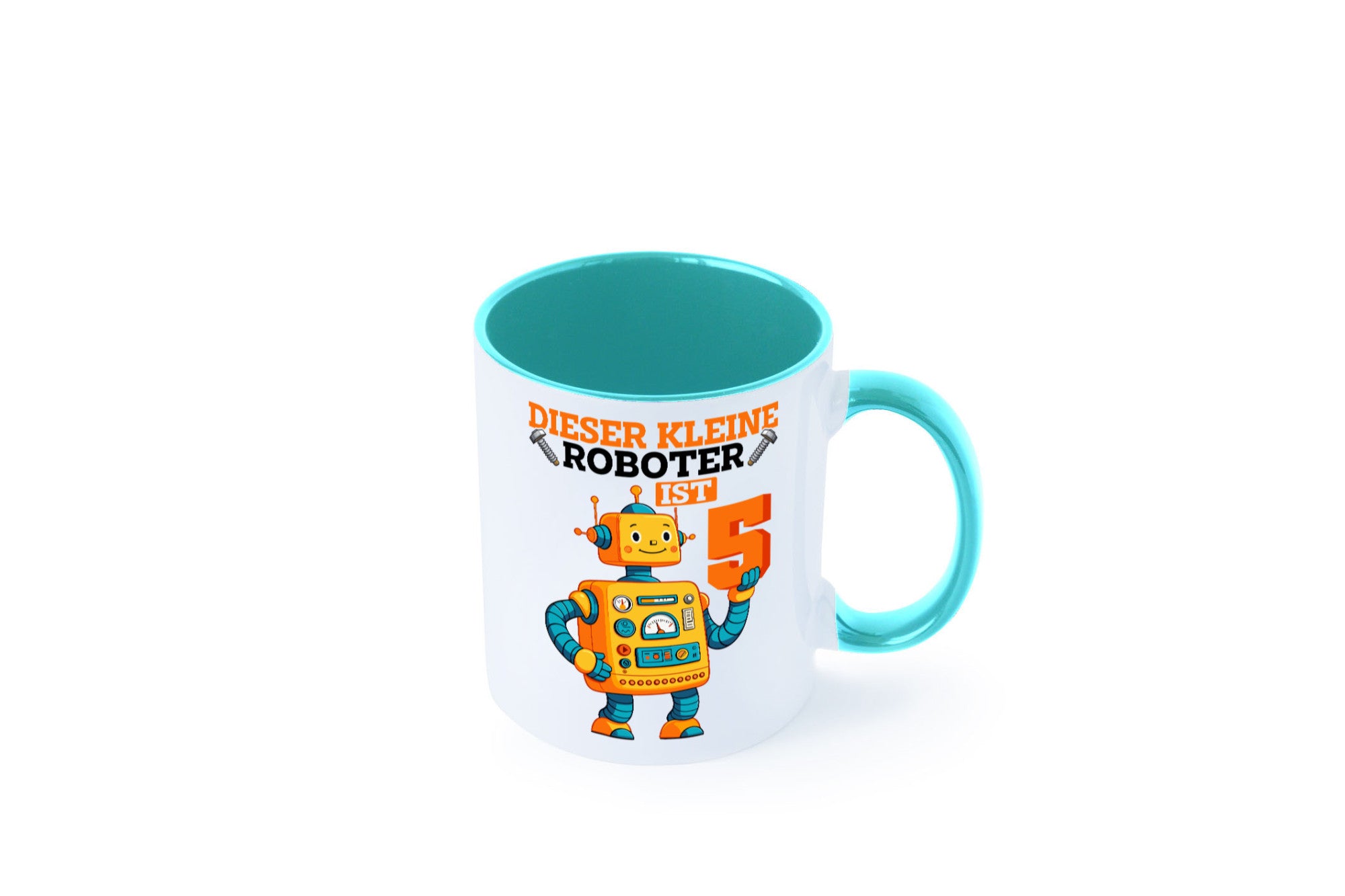 5. Geburtstag | 5 Jahre Roboter Junge lustiger Spruch Geschenk Geschenkidee