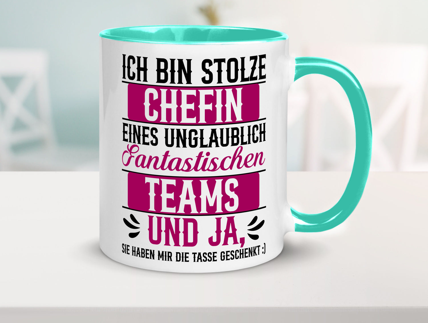 Stolze Chefin | Tolles Team Mitarbeiter lustig Arbeit Kollegen Büro Geschenk