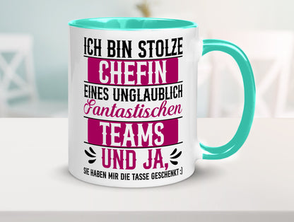 Stolze Chefin | Tolles Team Mitarbeiter lustig Arbeit Kollegen Büro Geschenk