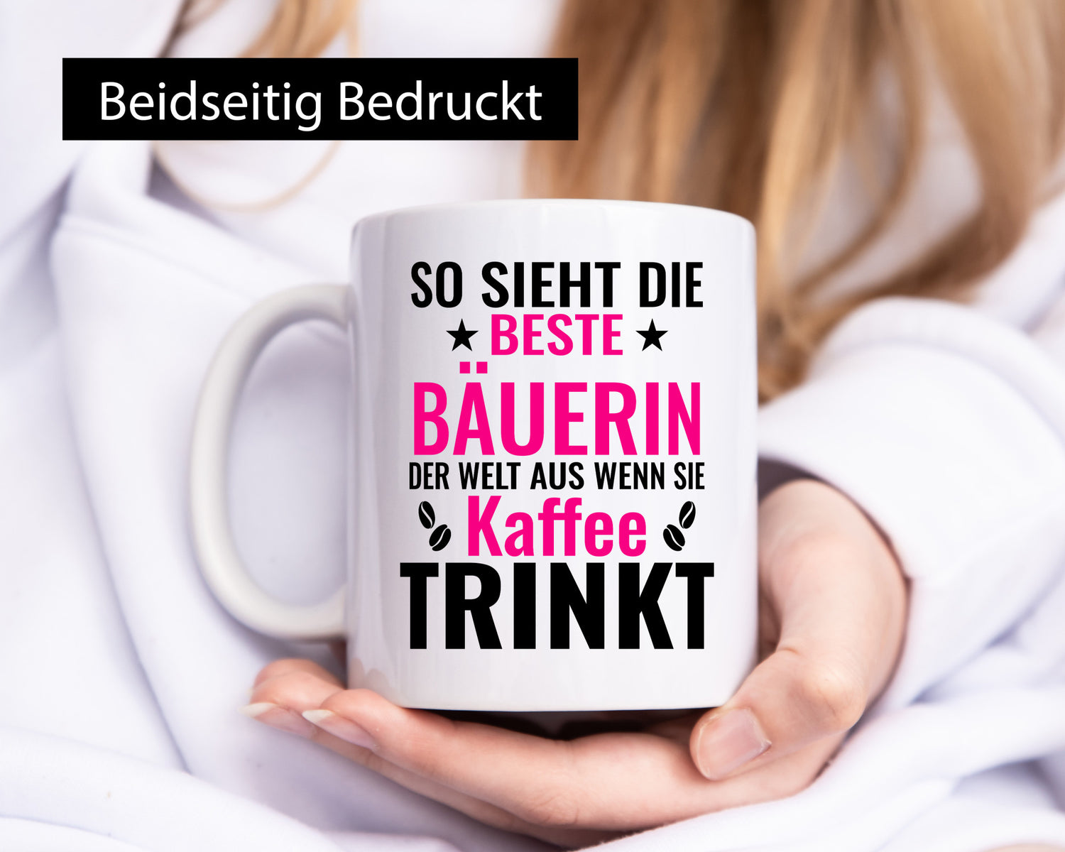 Kaffee trinkt: Bäuerin | Bauernhof Landwirtschaft Geschenk Humor Geschenkidee
