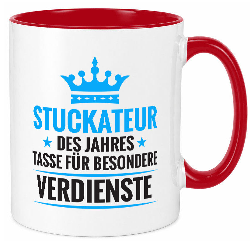 Besonderer Verdienst: Stuckateur | Innenausbau Beruf lustiger Spruch Geschenk