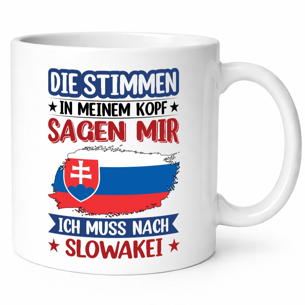 Slowakei | Urlaub Stimmen in meinem Kopf Traumland v2 lustiger Spruch Geschenk