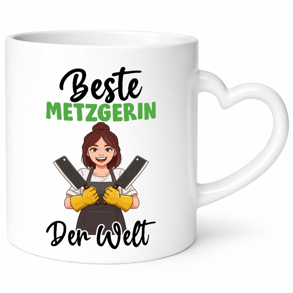 Beste Metzgerin | Fleischerin v2 lustig Humor Geschenkidee Geschenk Tasse