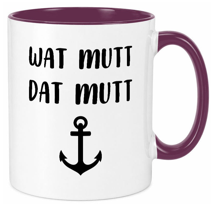 Wat Mutti | Dat Anker Muttertag lustig Familie Geschenkidee Geschenk Tasse
