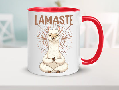 Lamaste | Lama Namaste lustiger Spruch Geschenk Humor Geschenkidee Tasse