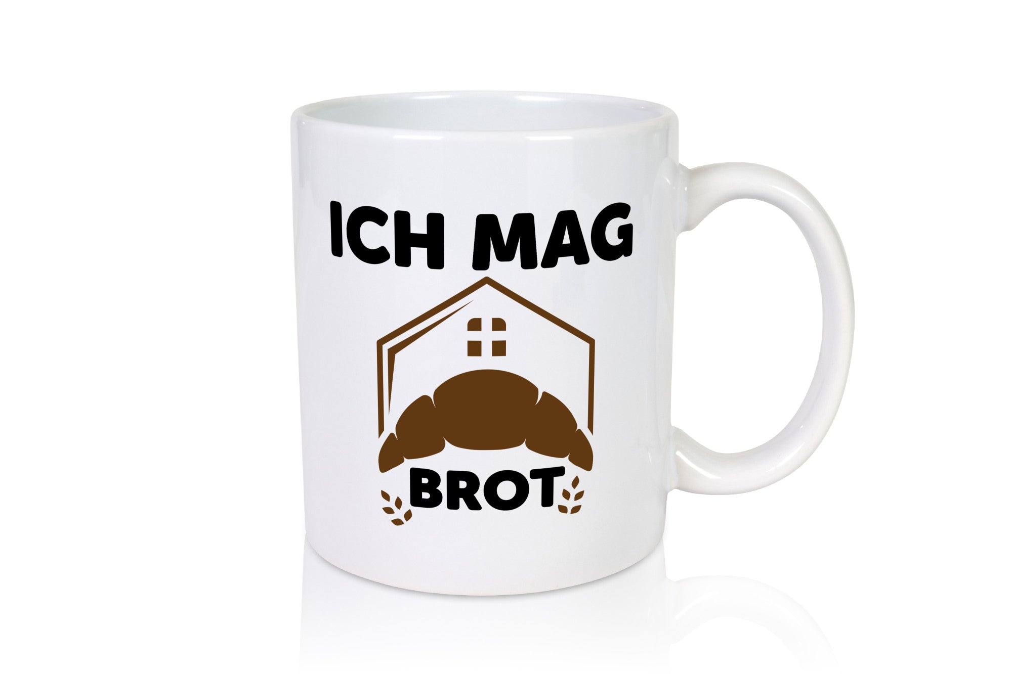 Ich mag Brot | Bäcker backen lustiger Spruch Geschenk Humor Geschenkidee Tasse