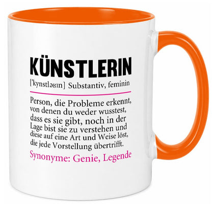 Künstlerin | Beruf lustig Kunst Humor Arbeit Kollegen Büro Geschenkidee Tasse