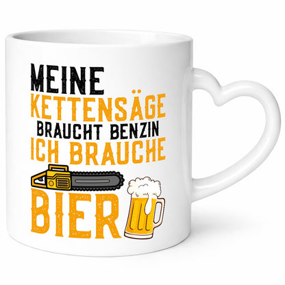 Ich brauche Bier | Motorsäge Wälder Mitarbeiter Chef lustig Arbeit Kollegen