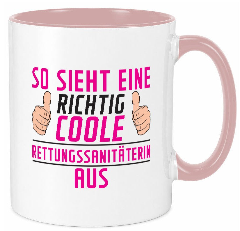 Richtig Coole Rettungssanitäterin | Sanitäter lustiger Spruch Geschenk Humor Tasse