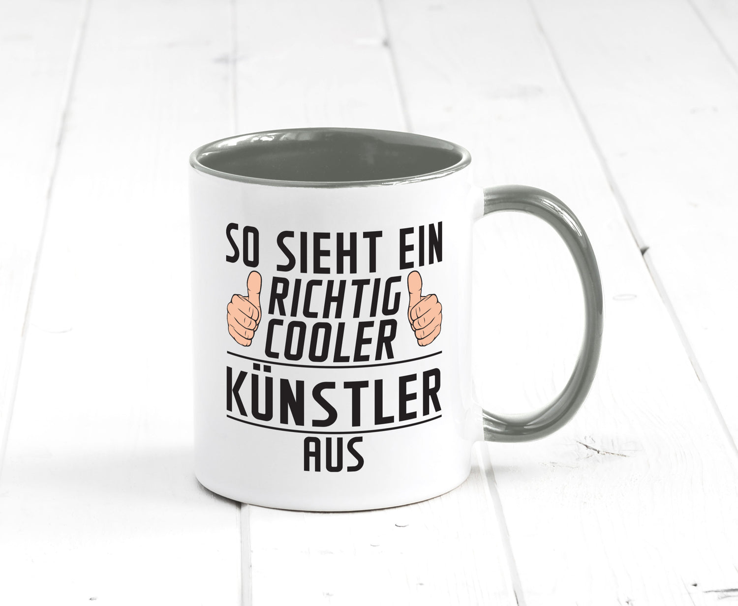 Richtig Cooler Künstler | Spruch lustig Kunst Geschenkidee Humor Tasse
