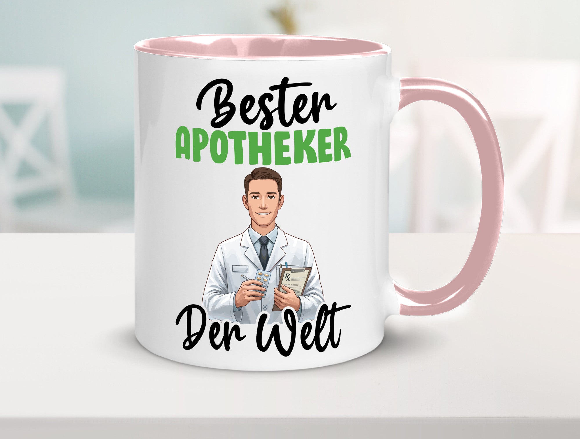 Bester Apotheker | Apotheke Pharmazie v2 Humor Geschenkidee Tasse