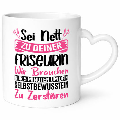 Sei nett zu deiner Friseurin | Barbershop Haareschneiden Geschenkidee Humor