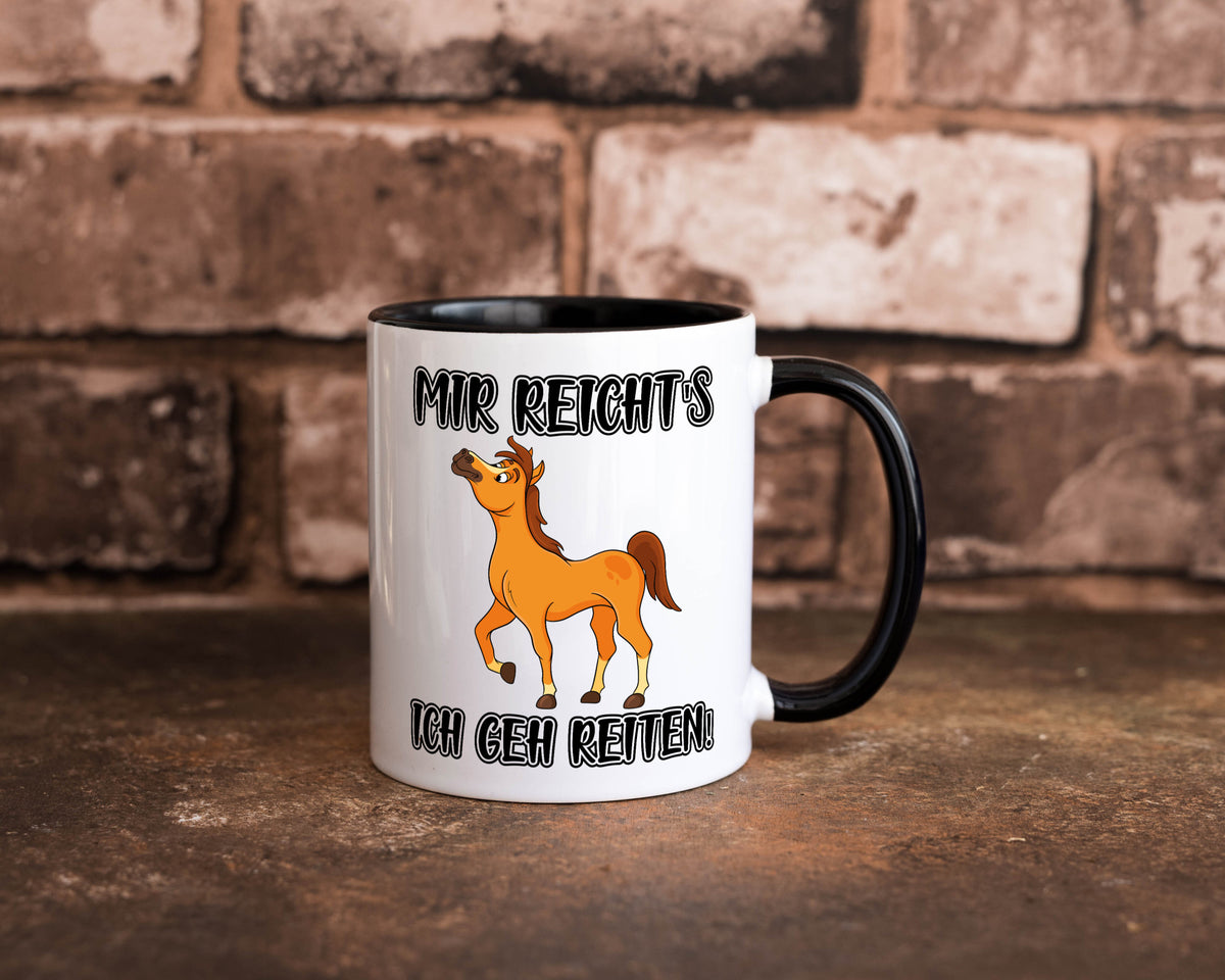 Ich geh reiten | Pferde Tasse Reiter Mädchen Humor Geschenkidee
