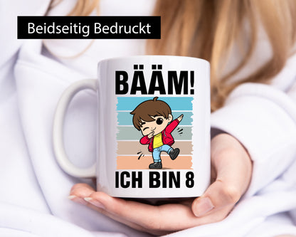 8. Geburtstag | Ich bin 8 Jahre Bäääm Dabbing Kind lustig Geschenkidee Geschenk Tasse