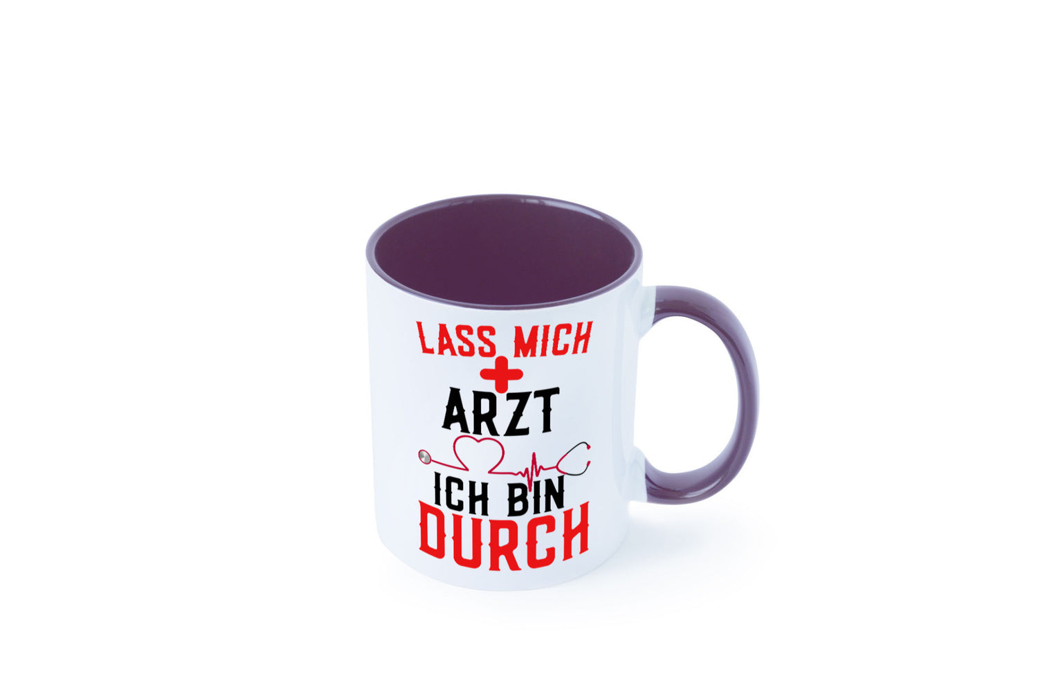 Arzt | Lass mich durch Herz Doktor Krankenhaus Puls Humor Geschenkidee Tasse