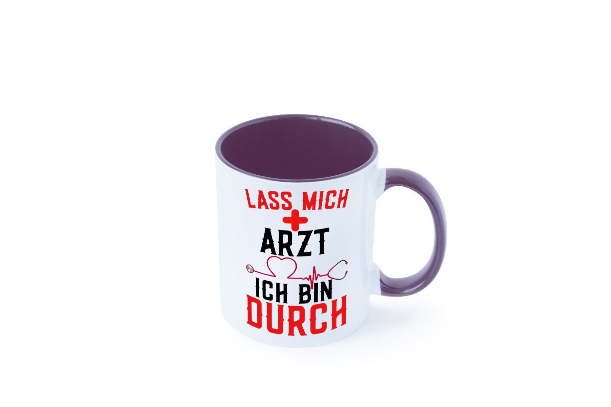 Arzt | Lass mich durch Herz Doktor Krankenhaus Puls Humor Geschenkidee Tasse