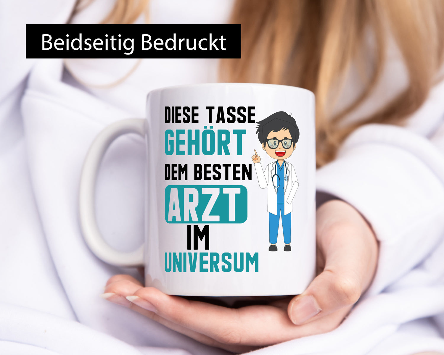 Bester Arzt im Universum | Ärzte Doktor Krankenhaus Geschenkidee Humor Tasse