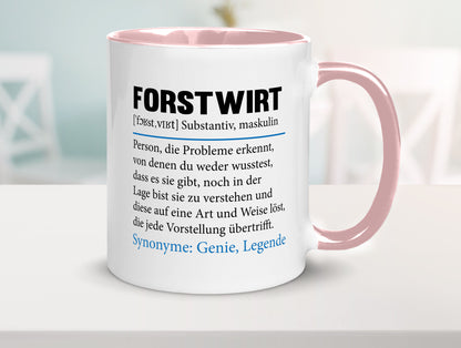 Forstwirt | Spruch Beruf Waldarbeiter lustig Geschenkidee Arbeit Kollegen Büro