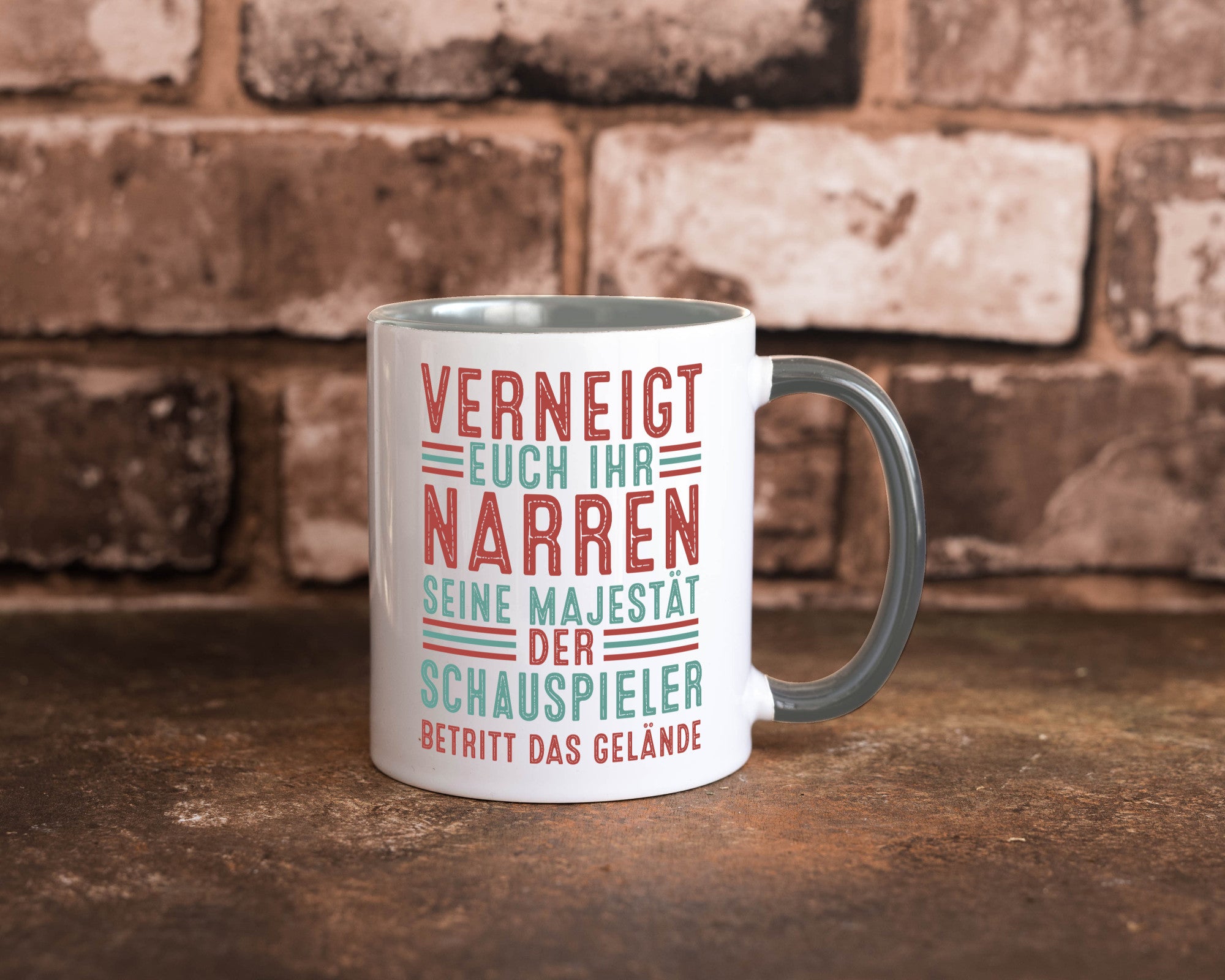 Verneigt euch: Schauspieler | Theater lustig Humor Geschenkidee Geschenk Tasse