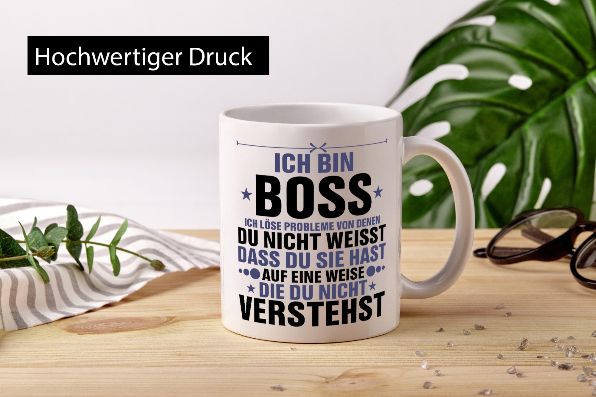 Löse Probleme: Boss | Führungskraft Vorgesetzter Geschenkidee Humor Tasse