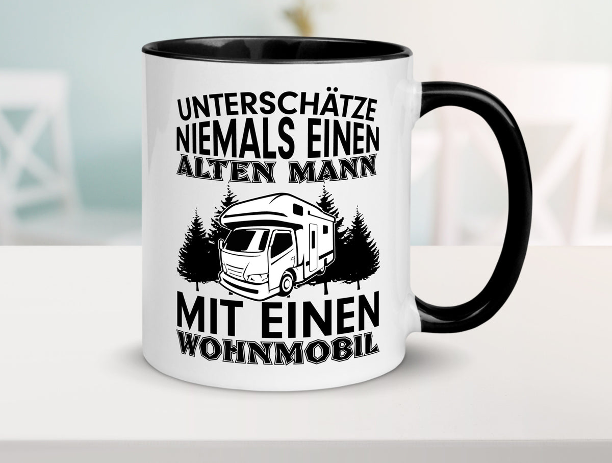 Alter Mann mit Wohnmobil | Männer Tasse Camping Geschenk Humor Geschenkidee
