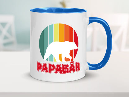 Papabär | Papa Tasse Vater Vatertag Bär lustiger Spruch Geschenk Familie