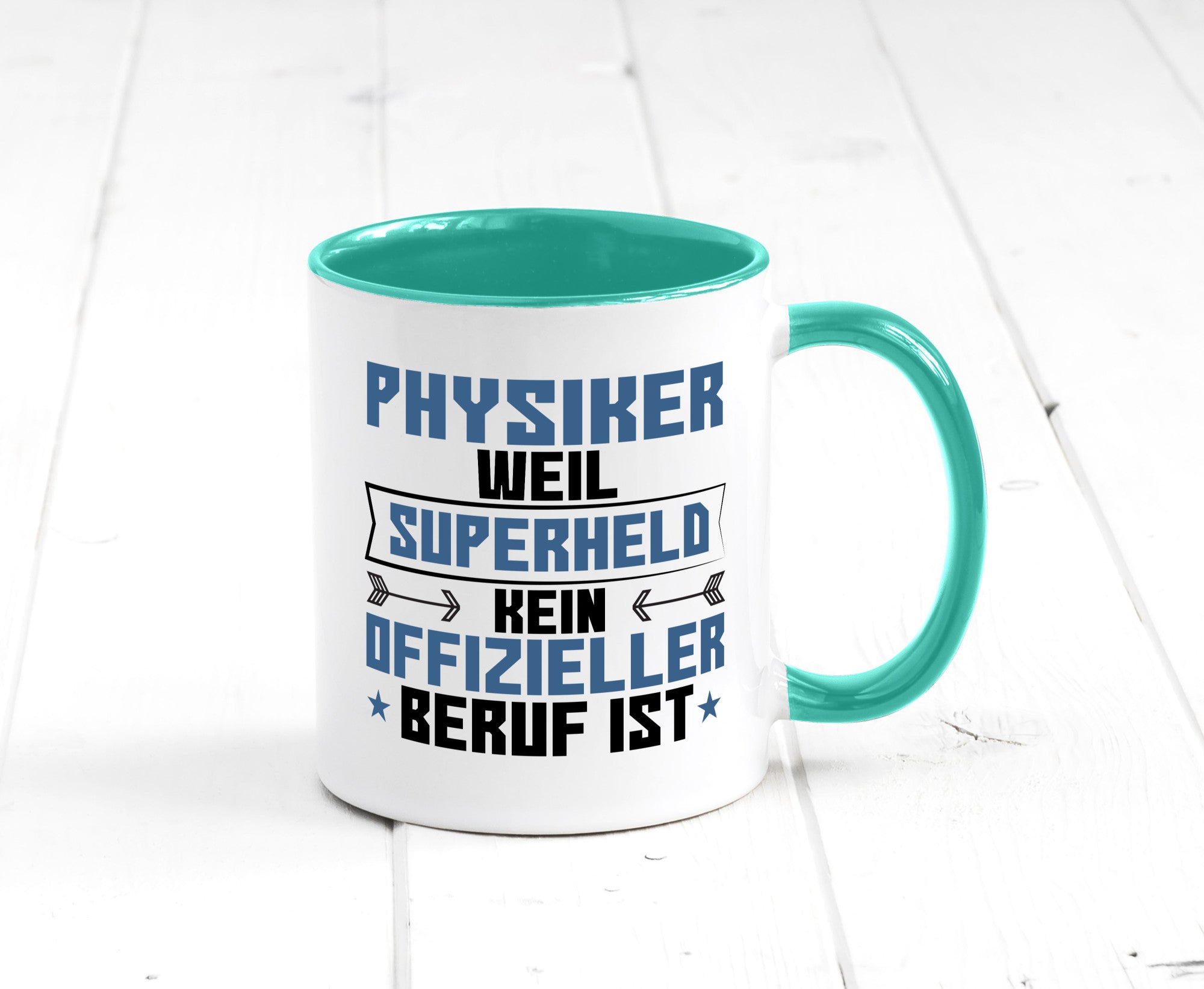 Superheld Physiker | Physik Geschenk Humor Geschenkidee lustiger Spruch Tasse