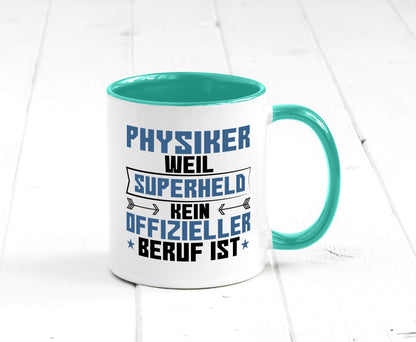 Superheld Physiker | Physik Geschenk Humor Geschenkidee lustiger Spruch Tasse