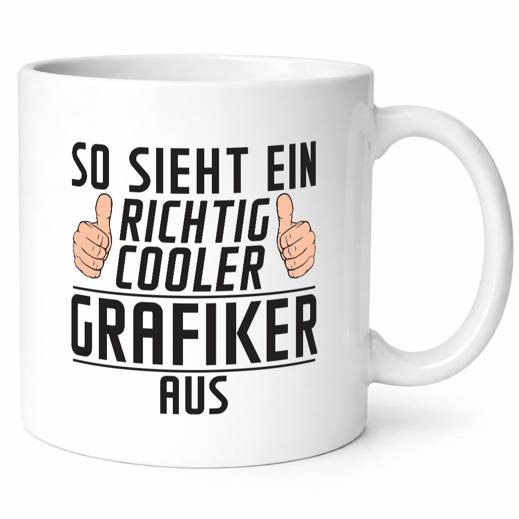 Richtig Cooler Grafiker | Grafik Design Grafikdesign Humor Geschenkidee Tasse