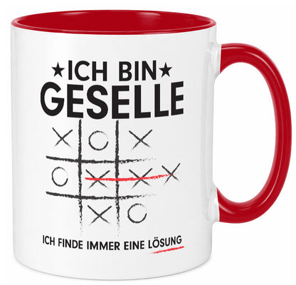 Löse Probleme: Geselle | Handwerker Humor Geschenkidee Tasse