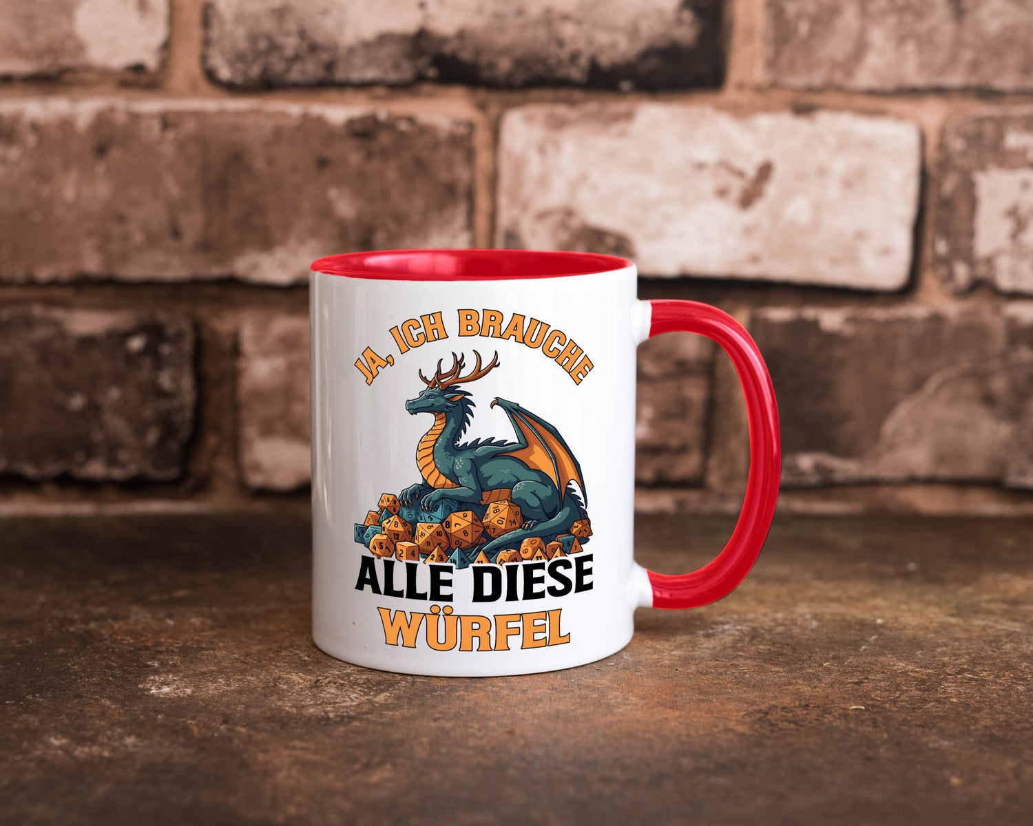 Ja ich brauche alle diese Würfel | Drache Rollenspiel v2 Geschenk Humor