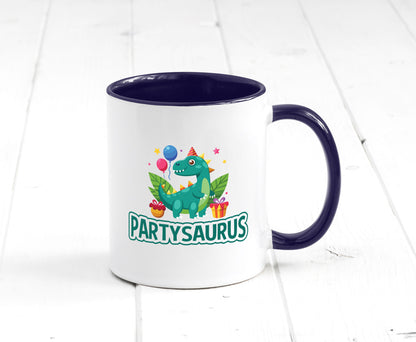 Partysaurus | Geburtstag Dinosaurier Luftballon Geschenkidee Humor Tasse