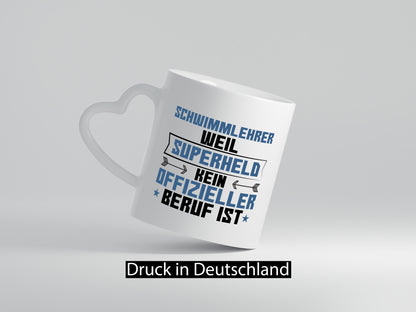 Superheld Schwimmlehrer | Lehrer Schüler schwimmen lustig Humor Geschenkidee