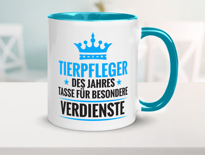 Besonderer Verdienst: Tierpfleger | Pflegeberuf Tierheim Humor Arbeit Kollegen
