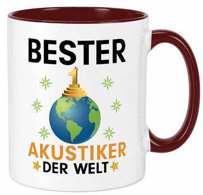 Welt Bester Akustiker | Akustik Hörgeräteakustik Geschenkidee Humor Tasse