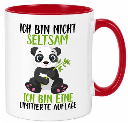 Ich bin nicht seltsam | süßer Pandabär lustiger Spruch Humor Geschenkidee Tasse